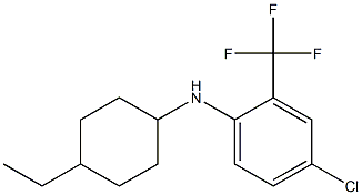 4-chloro-N-(4-ethylcyclohexyl)-2-(trifluoromethyl)aniline Structure