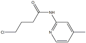 4-chloro-N-(4-methylpyridin-2-yl)butanamide 구조식 이미지