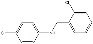 4-chloro-N-[(2-chlorophenyl)methyl]aniline 구조식 이미지