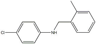 4-chloro-N-[(2-methylphenyl)methyl]aniline Structure