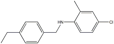 4-chloro-N-[(4-ethylphenyl)methyl]-2-methylaniline 구조식 이미지