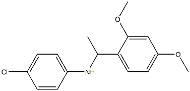 4-chloro-N-[1-(2,4-dimethoxyphenyl)ethyl]aniline Structure