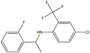 4-chloro-N-[1-(2-fluorophenyl)ethyl]-2-(trifluoromethyl)aniline Structure