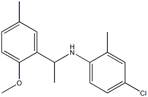4-chloro-N-[1-(2-methoxy-5-methylphenyl)ethyl]-2-methylaniline Structure