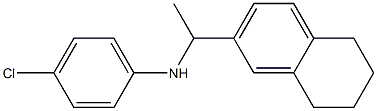 4-chloro-N-[1-(5,6,7,8-tetrahydronaphthalen-2-yl)ethyl]aniline Structure