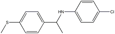 4-chloro-N-{1-[4-(methylsulfanyl)phenyl]ethyl}aniline Structure