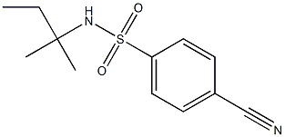 4-cyano-N-(1,1-dimethylpropyl)benzenesulfonamide Structure