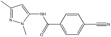 4-cyano-N-(1,3-dimethyl-1H-pyrazol-5-yl)benzamide Structure