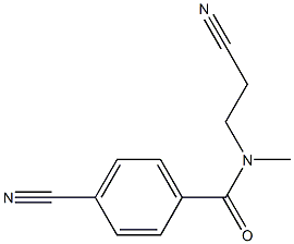 4-cyano-N-(2-cyanoethyl)-N-methylbenzamide Structure