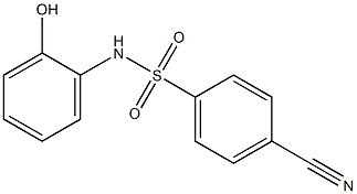 4-cyano-N-(2-hydroxyphenyl)benzene-1-sulfonamide 구조식 이미지