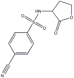4-cyano-N-(2-oxooxolan-3-yl)benzene-1-sulfonamide Structure