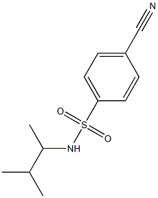 4-cyano-N-(3-methylbutan-2-yl)benzene-1-sulfonamide Structure