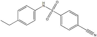 4-cyano-N-(4-ethylphenyl)benzene-1-sulfonamide Structure