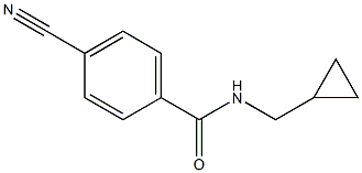 4-cyano-N-(cyclopropylmethyl)benzamide Structure