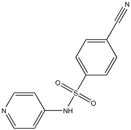4-cyano-N-pyridin-4-ylbenzenesulfonamide Structure