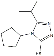 4-cyclopentyl-5-(propan-2-yl)-4H-1,2,4-triazole-3-thiol Structure