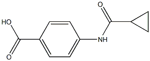 4-cyclopropaneamidobenzoic acid 구조식 이미지