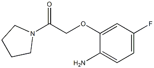4-fluoro-2-(2-oxo-2-pyrrolidin-1-ylethoxy)aniline Structure