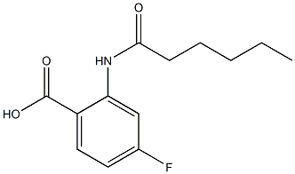 4-fluoro-2-hexanamidobenzoic acid 구조식 이미지