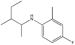 4-fluoro-2-methyl-N-(3-methylpentan-2-yl)aniline 구조식 이미지