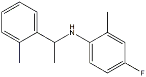 4-fluoro-2-methyl-N-[1-(2-methylphenyl)ethyl]aniline 구조식 이미지