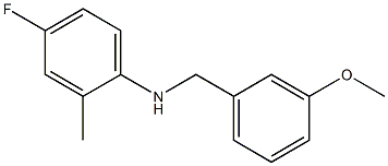 4-fluoro-N-[(3-methoxyphenyl)methyl]-2-methylaniline 구조식 이미지