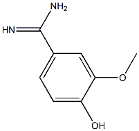 4-hydroxy-3-methoxybenzenecarboximidamide Structure