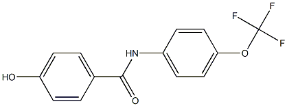 4-hydroxy-N-[4-(trifluoromethoxy)phenyl]benzamide 구조식 이미지