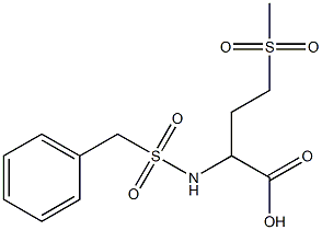 4-methanesulfonyl-2-(phenylmethane)sulfonamidobutanoic acid 구조식 이미지