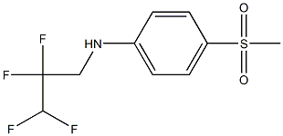 4-methanesulfonyl-N-(2,2,3,3-tetrafluoropropyl)aniline 구조식 이미지