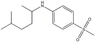 4-methanesulfonyl-N-(5-methylhexan-2-yl)aniline Structure