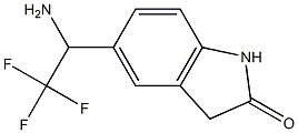 5-(1-amino-2,2,2-trifluoroethyl)-2,3-dihydro-1H-indol-2-one Structure