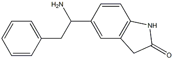 5-(1-amino-2-phenylethyl)-2,3-dihydro-1H-indol-2-one 구조식 이미지