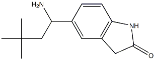 5-(1-amino-3,3-dimethylbutyl)-2,3-dihydro-1H-indol-2-one Structure