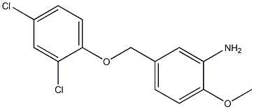 5-(2,4-dichlorophenoxymethyl)-2-methoxyaniline 구조식 이미지