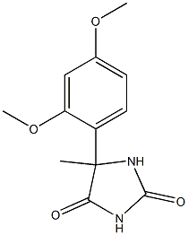 5-(2,4-dimethoxyphenyl)-5-methylimidazolidine-2,4-dione Structure