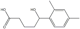 5-(2,4-dimethylphenyl)-5-hydroxypentanoic acid Structure