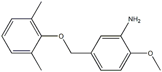 5-(2,6-dimethylphenoxymethyl)-2-methoxyaniline Structure