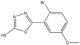 5-(2-bromo-5-methoxyphenyl)-1,3,4-oxadiazole-2-thiol Structure