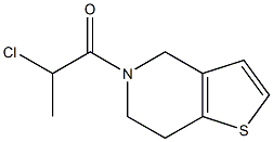 5-(2-chloropropanoyl)-4,5,6,7-tetrahydrothieno[3,2-c]pyridine Structure
