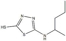 5-(pentan-2-ylamino)-1,3,4-thiadiazole-2-thiol Structure