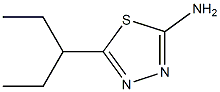 5-(pentan-3-yl)-1,3,4-thiadiazol-2-amine Structure