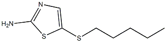 5-(pentylthio)-1,3-thiazol-2-amine 구조식 이미지