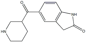 5-(piperidin-3-ylcarbonyl)-1,3-dihydro-2H-indol-2-one Structure