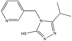 5-(propan-2-yl)-4-(pyridin-3-ylmethyl)-4H-1,2,4-triazole-3-thiol Structure