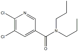 5,6-dichloro-N,N-dipropylpyridine-3-carboxamide 구조식 이미지