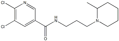 5,6-dichloro-N-[3-(2-methylpiperidin-1-yl)propyl]pyridine-3-carboxamide 구조식 이미지