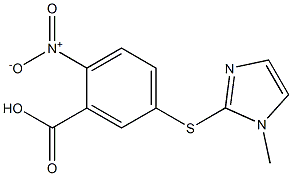 5-[(1-methyl-1H-imidazol-2-yl)sulfanyl]-2-nitrobenzoic acid Structure