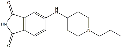 5-[(1-propylpiperidin-4-yl)amino]-2,3-dihydro-1H-isoindole-1,3-dione Structure