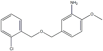 5-{[(2-chlorophenyl)methoxy]methyl}-2-methoxyaniline Structure